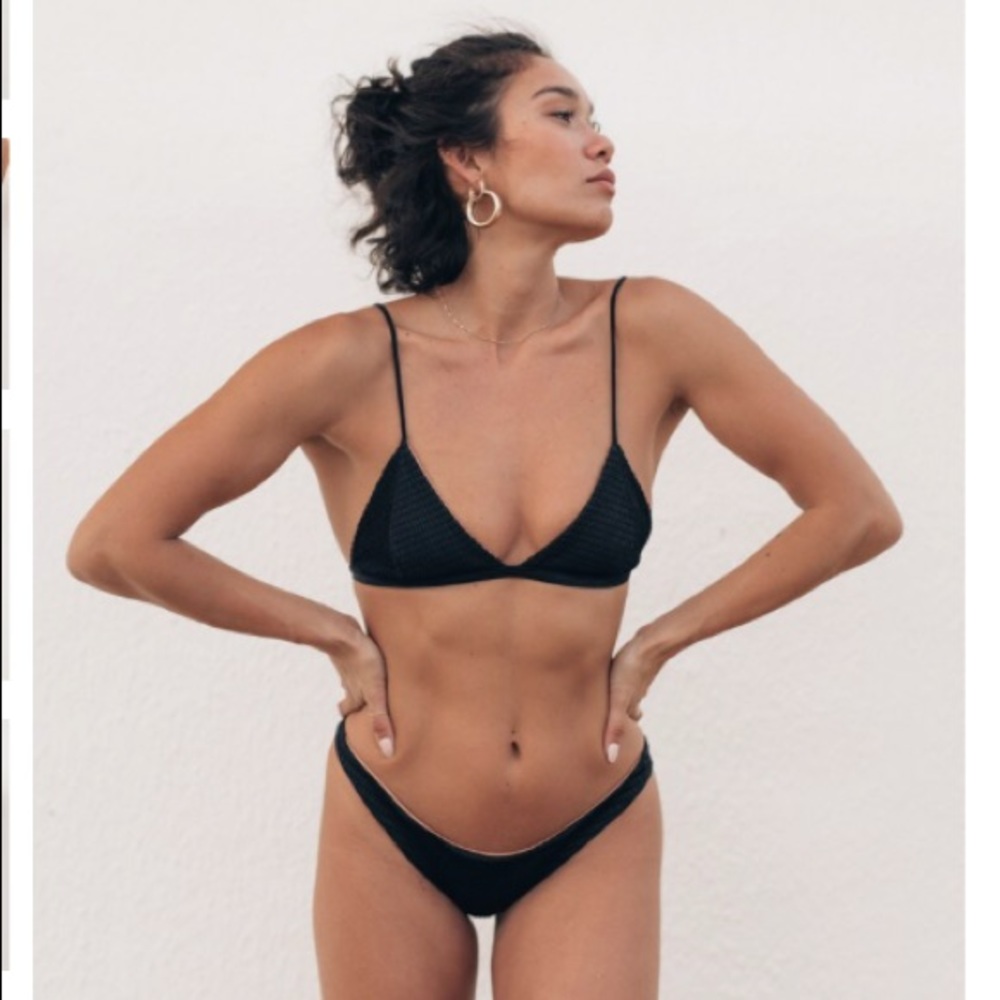 SIE SWIM Stella Top - Black Smock